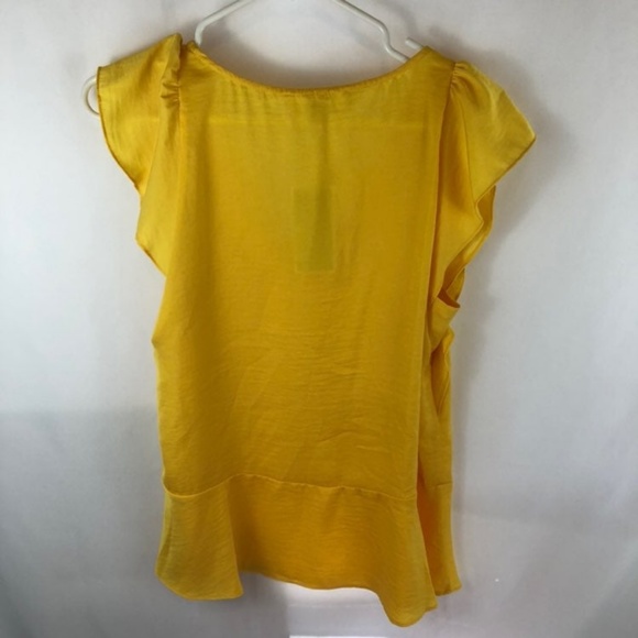 CLEARANCE Michael Kors Yellow Blouse NWT Small new - Picture 5 of 5